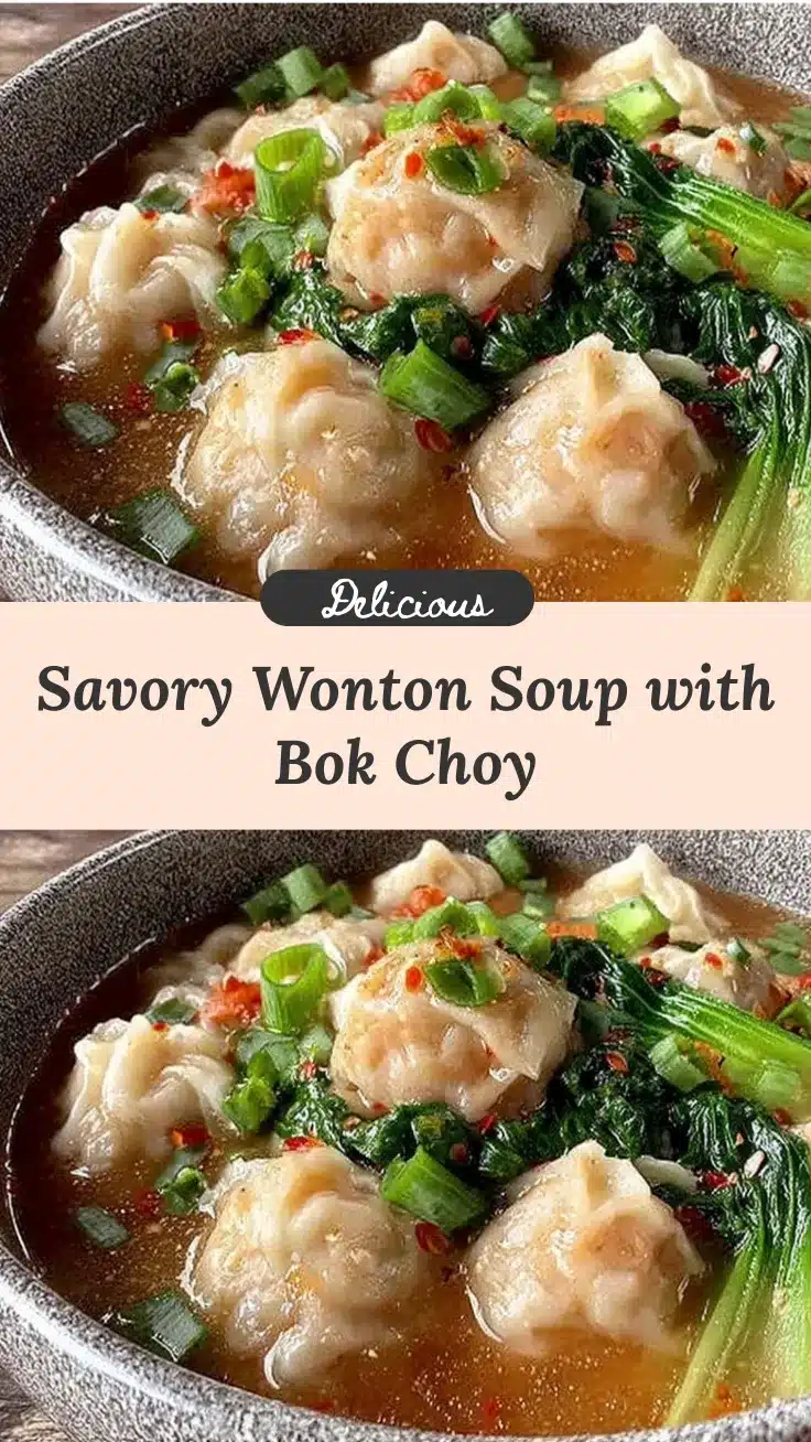 wonton soup with bok choy recipe