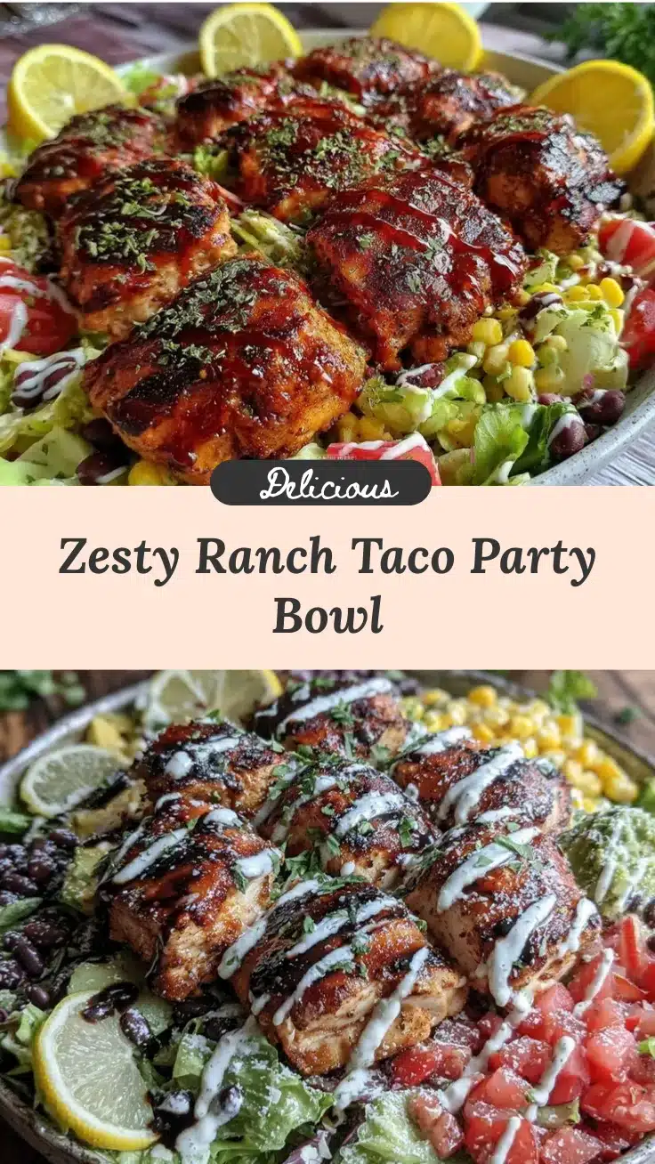 zesty ranch taco party bowl recipe