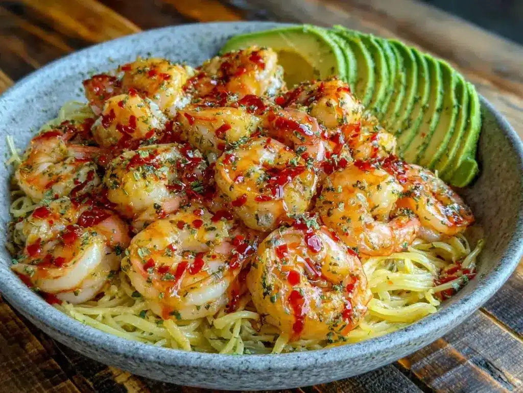zesty shrimp scampi dinner bowl - featured image