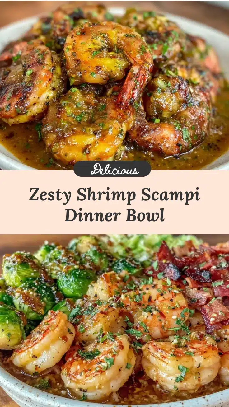 zesty shrimp scampi dinner bowl recipe