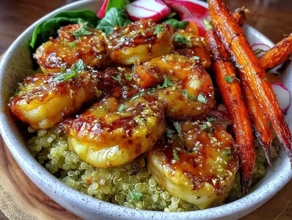 zesty shrimp scampi nourish bowl - featured image