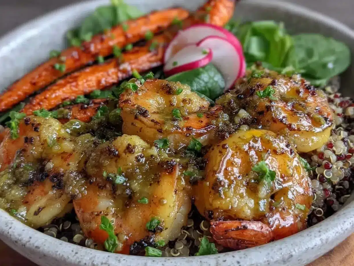 zesty shrimp scampi nourish bowl preparation steps