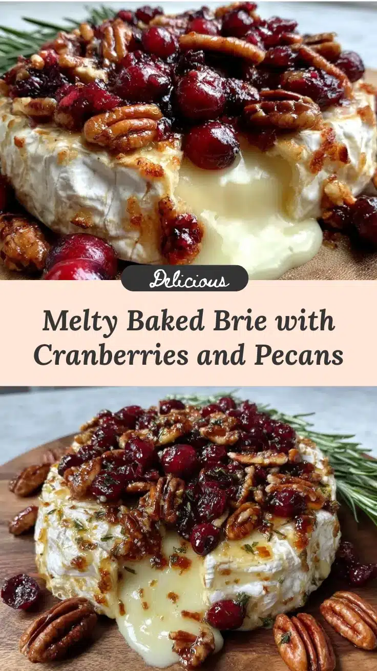 baked brie with cranberries and pecans recipe