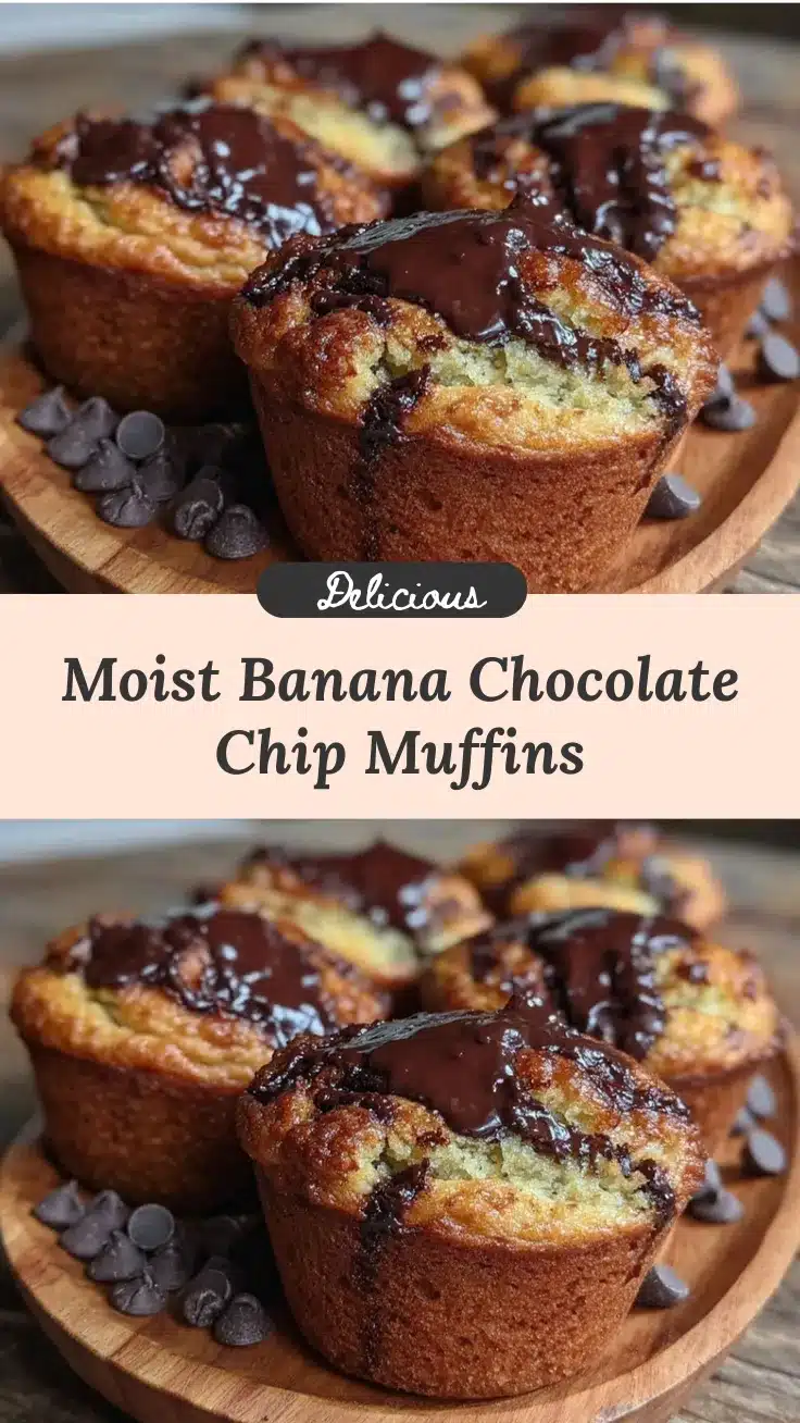 banana bread muffins with chocolate chips recipe