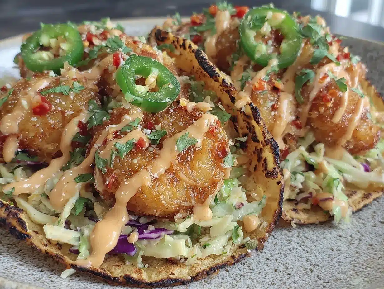 bang bang shrimp tacos preparation steps