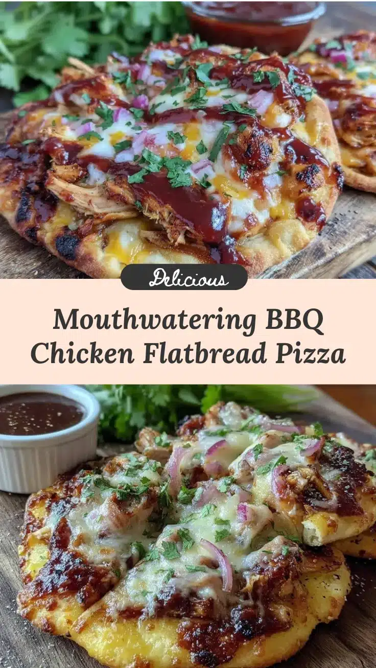 BBQ chicken flatbread pizza recipe