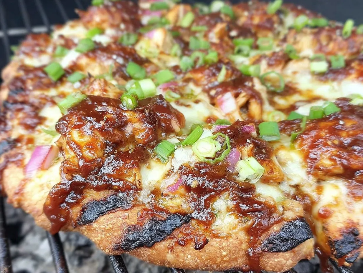 BBQ chicken pizza preparation steps