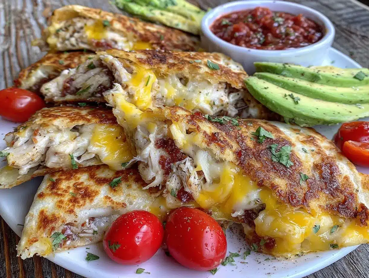 Blackstone chicken quesadillas preparation steps