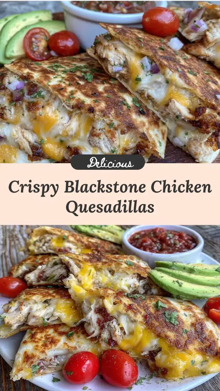 Blackstone chicken quesadillas recipe