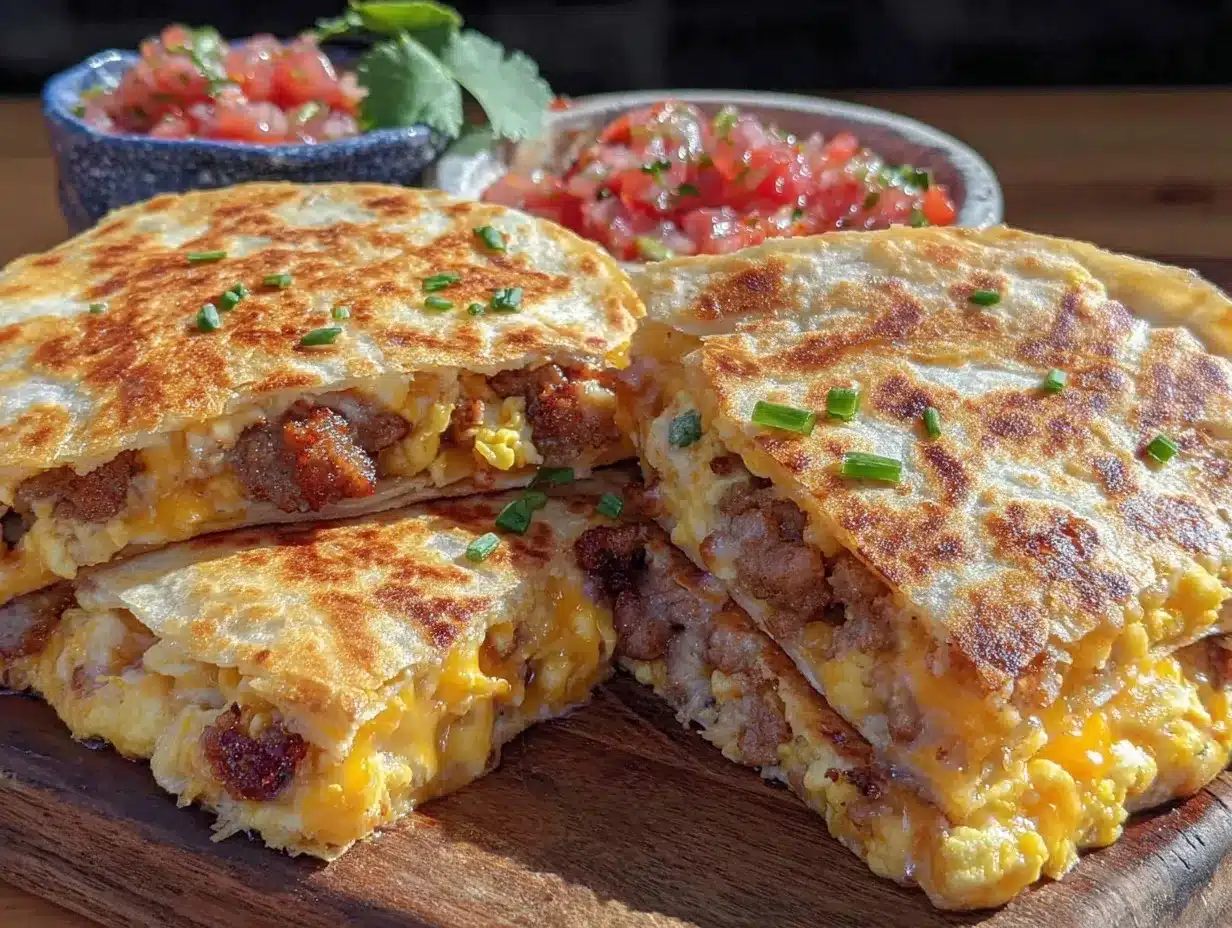 breakfast quesadillas preparation steps