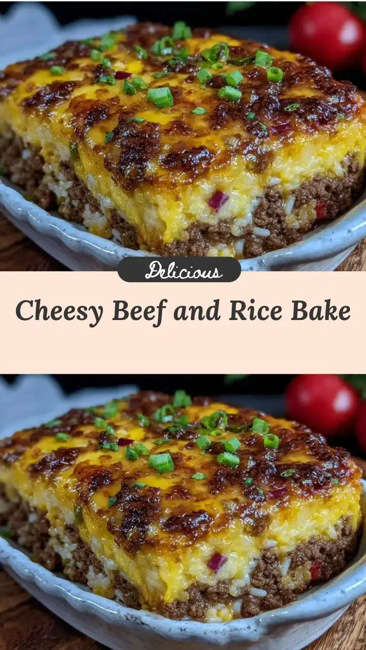 cheesy beef and rice casserole recipe