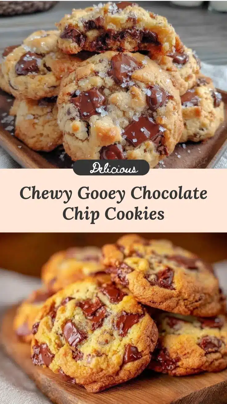 chewy gooey chocolate chip cookies recipe