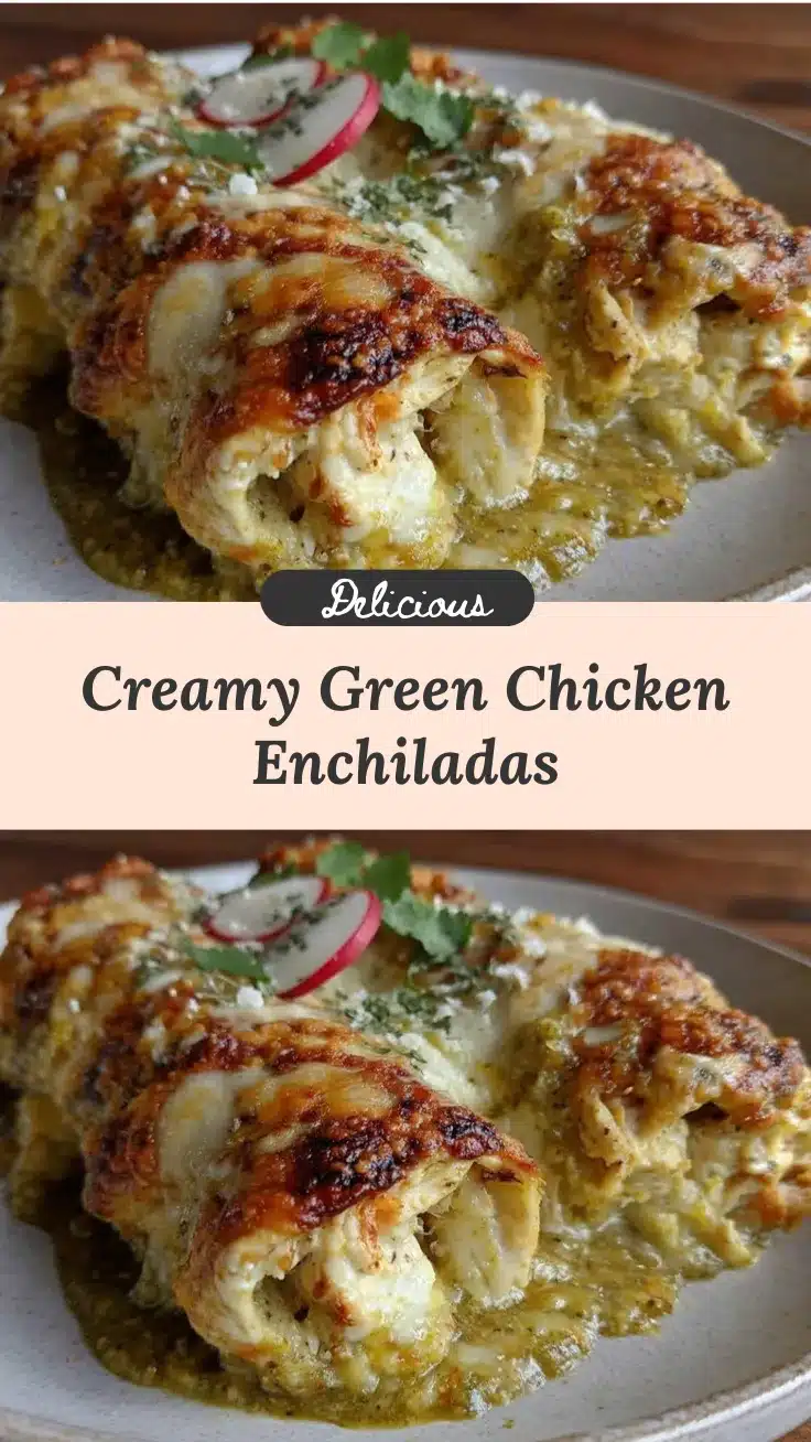 chicken enchiladas with creamy green sauce recipe