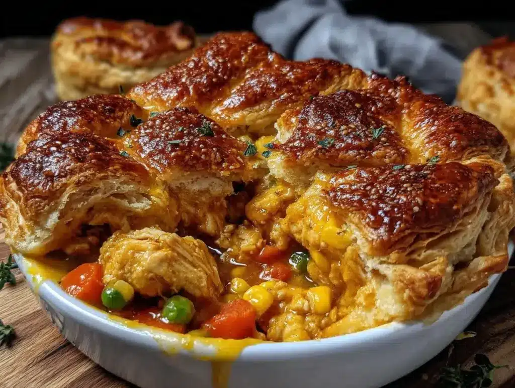 chicken pot pie casserole - featured image