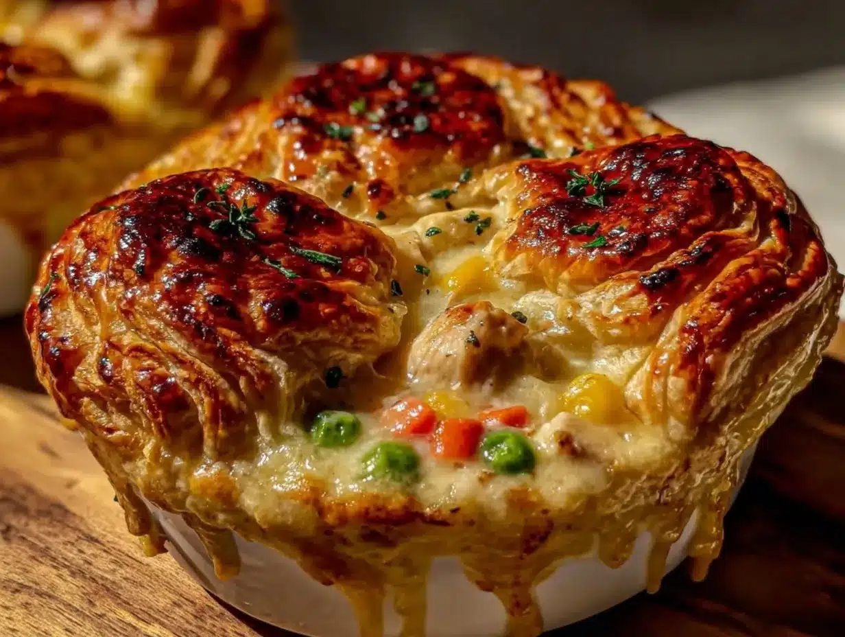 chicken pot pie casserole preparation steps