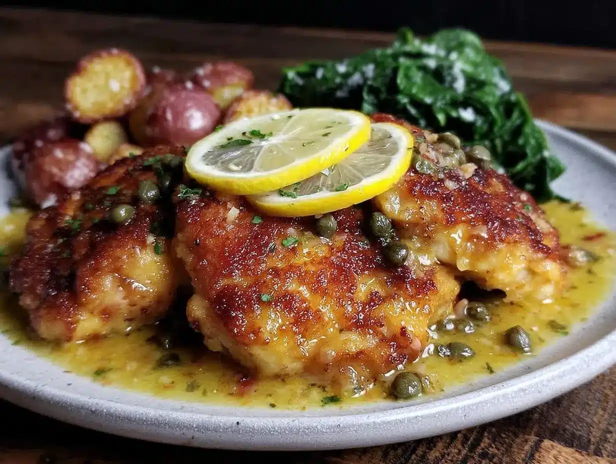 chicken scallopini with lemon-caper sauce preparation steps