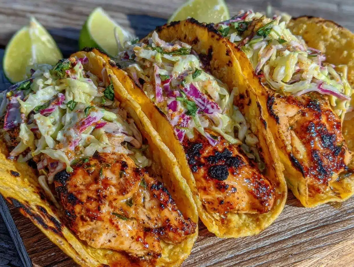 chicken tacos with cilantro lime slaw preparation steps
