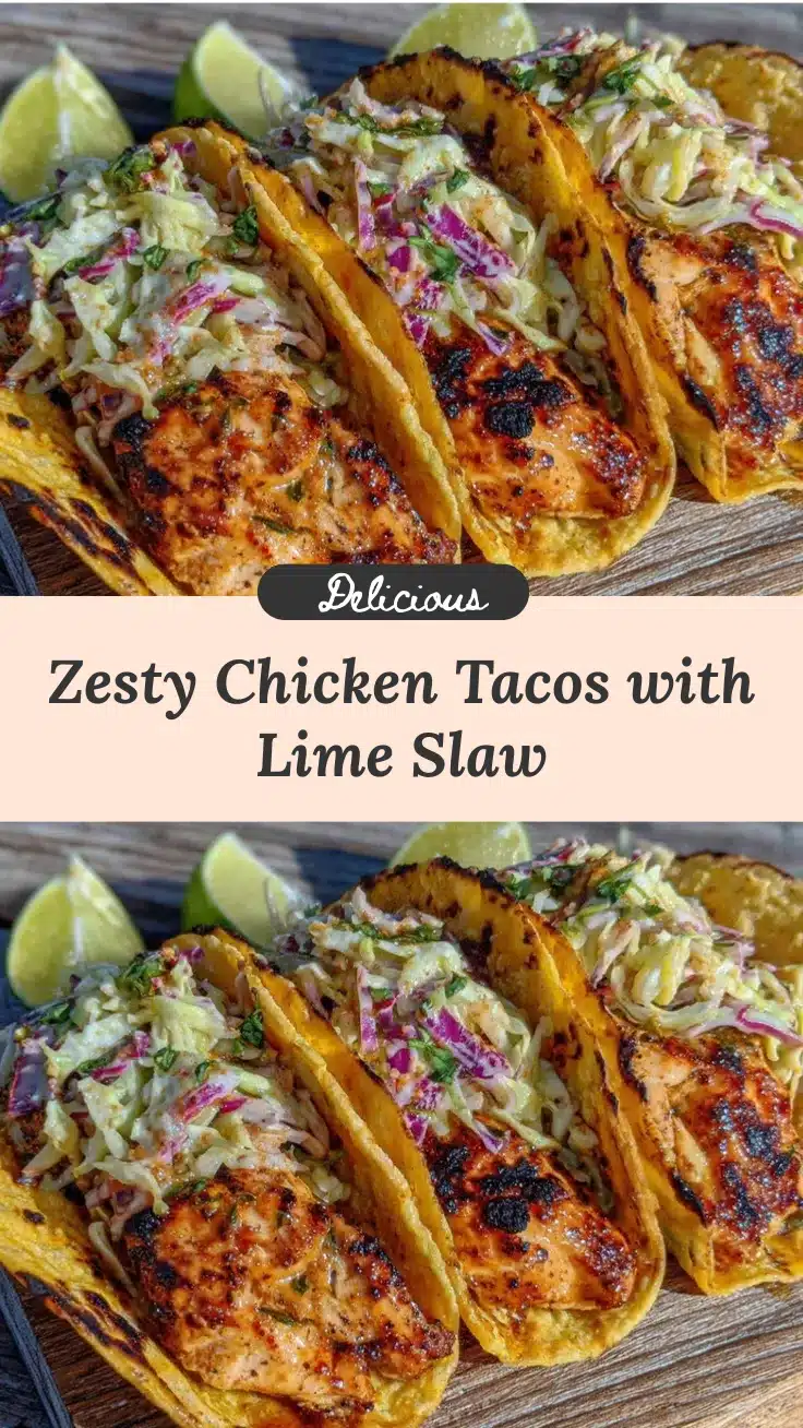 chicken tacos with cilantro lime slaw recipe