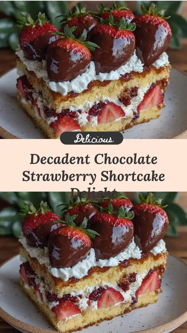 chocolate-covered strawberry shortcake recipe