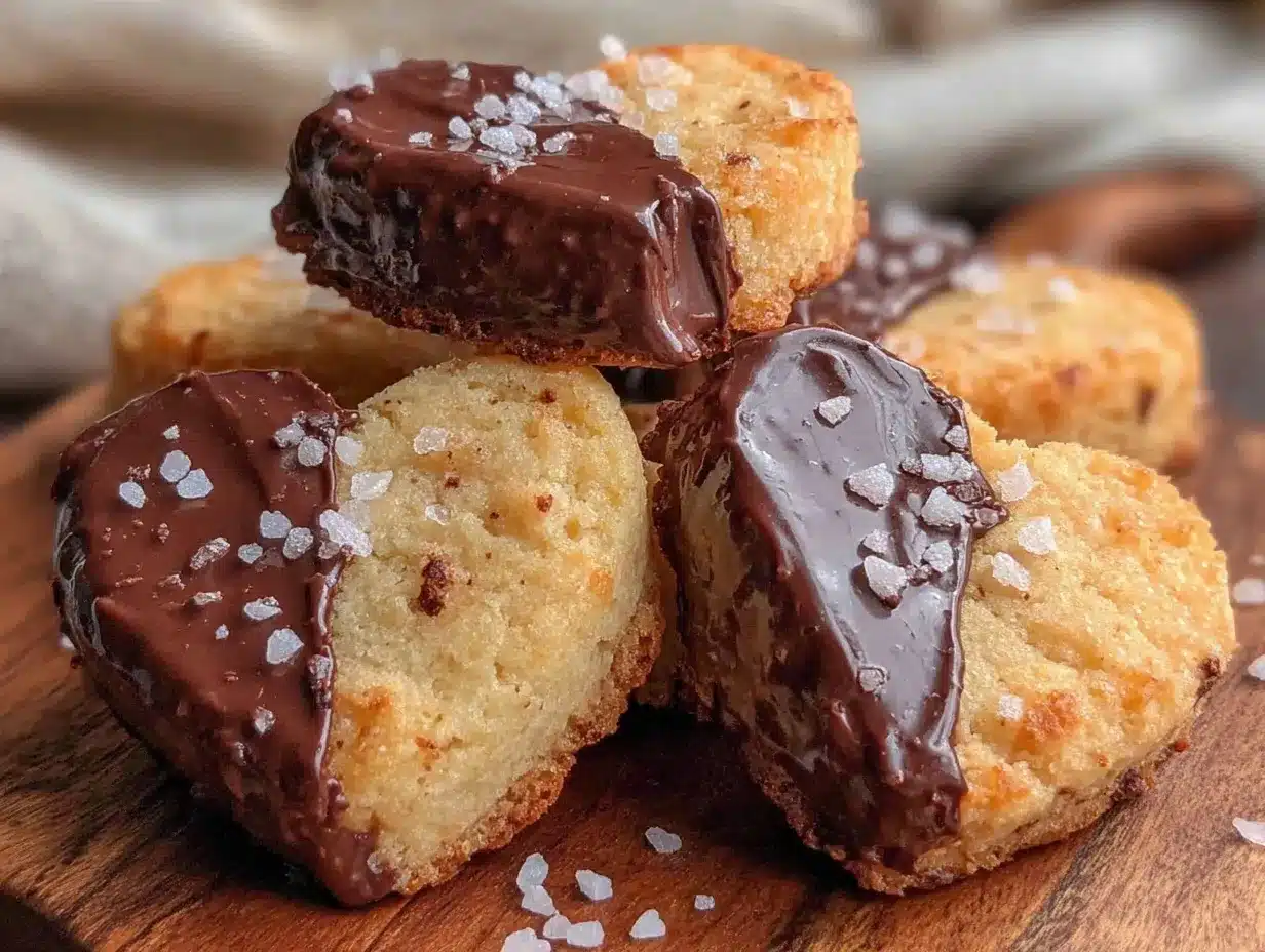 chocolate-dipped heart sugar cookies preparation steps