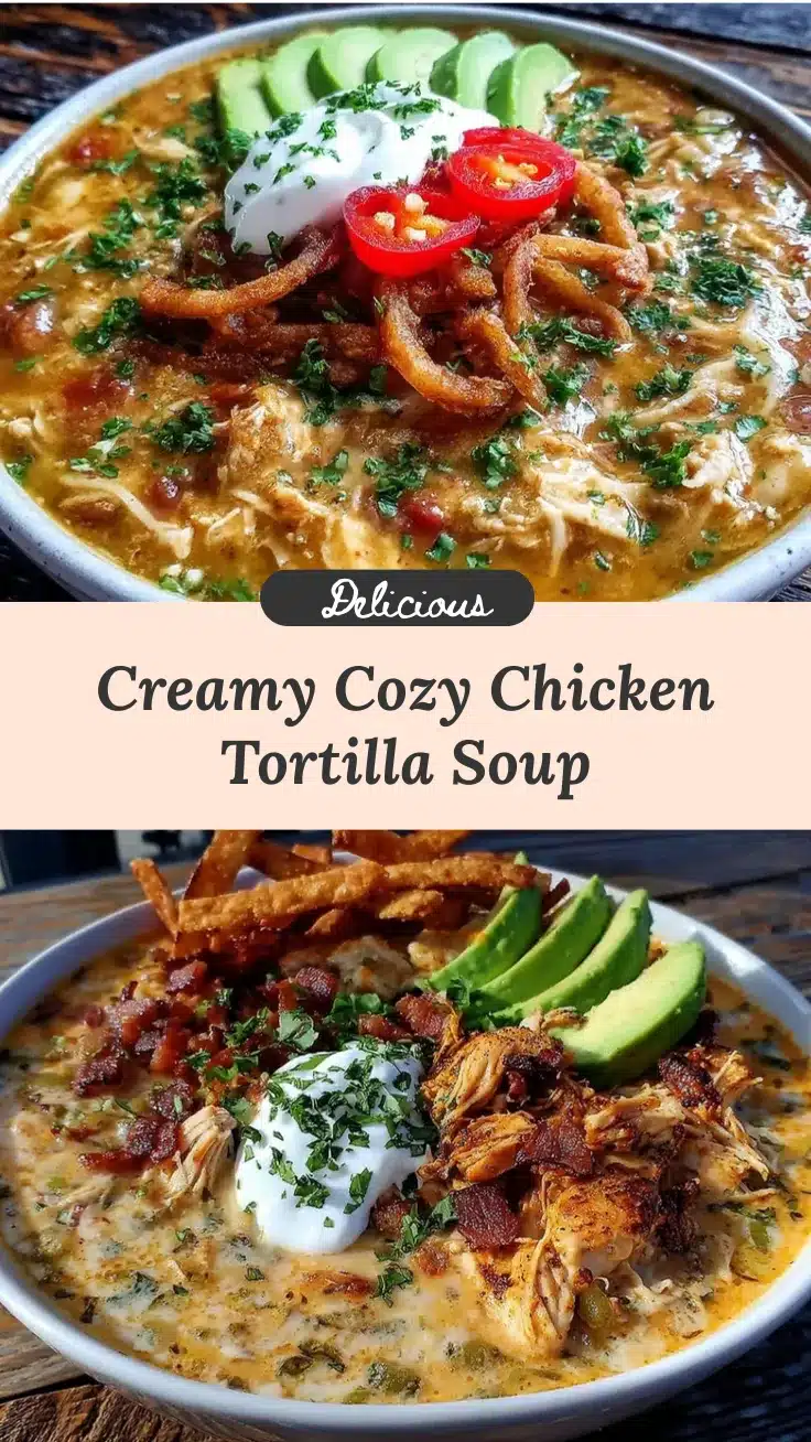 creamy chicken tortilla soup recipe