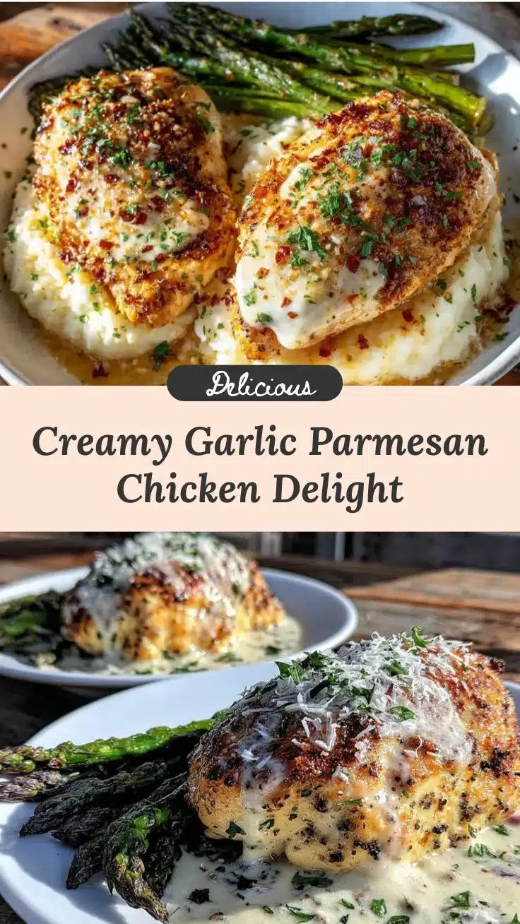 creamy garlic parmesan chicken for two recipe