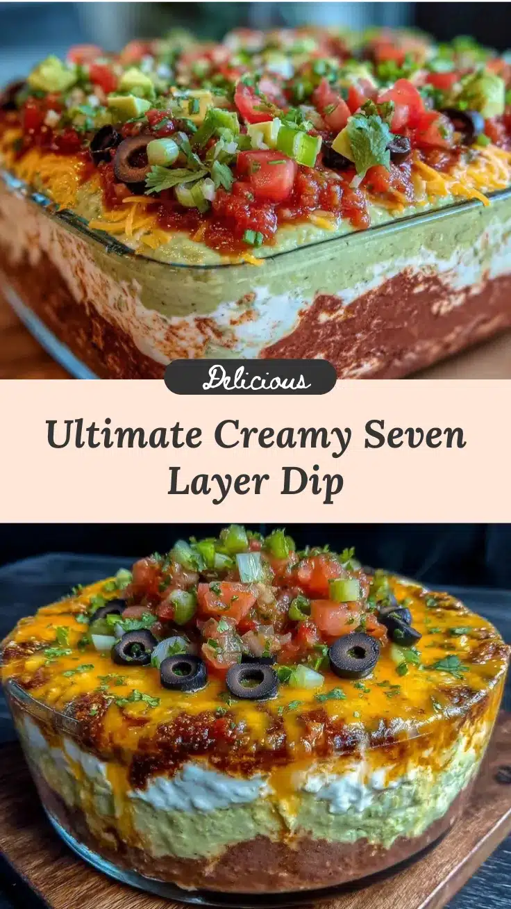 creamy seven layer dip recipe