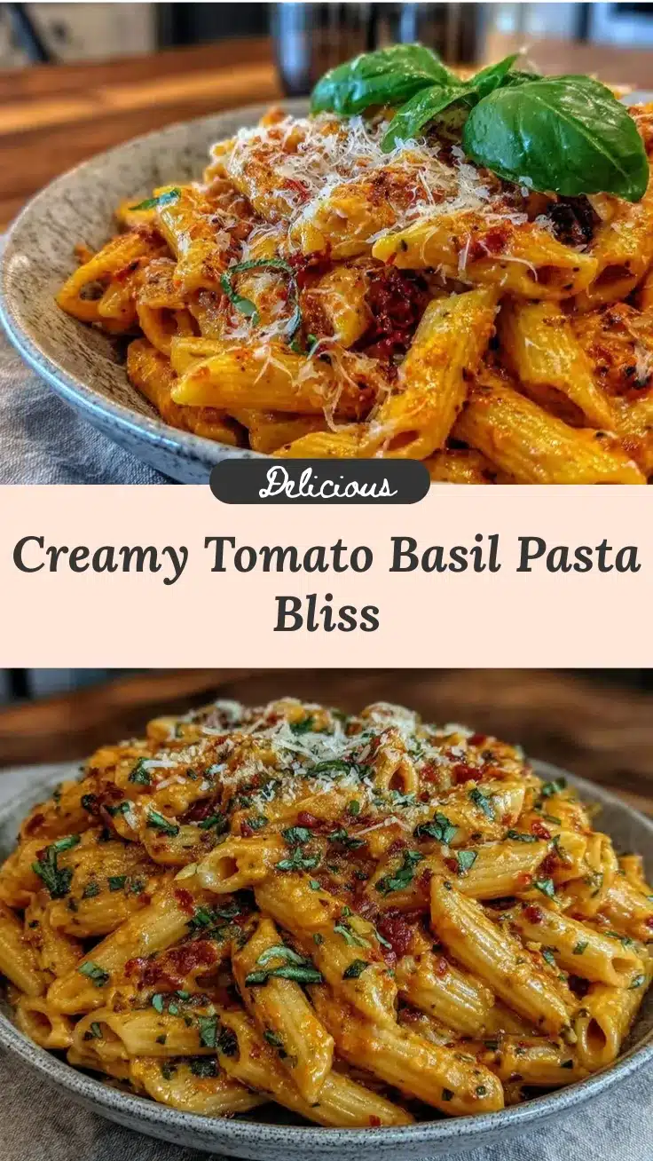 creamy tomato basil pasta recipe