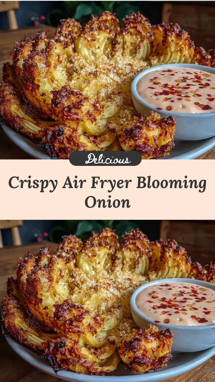 crispy air fryer blooming onion recipe