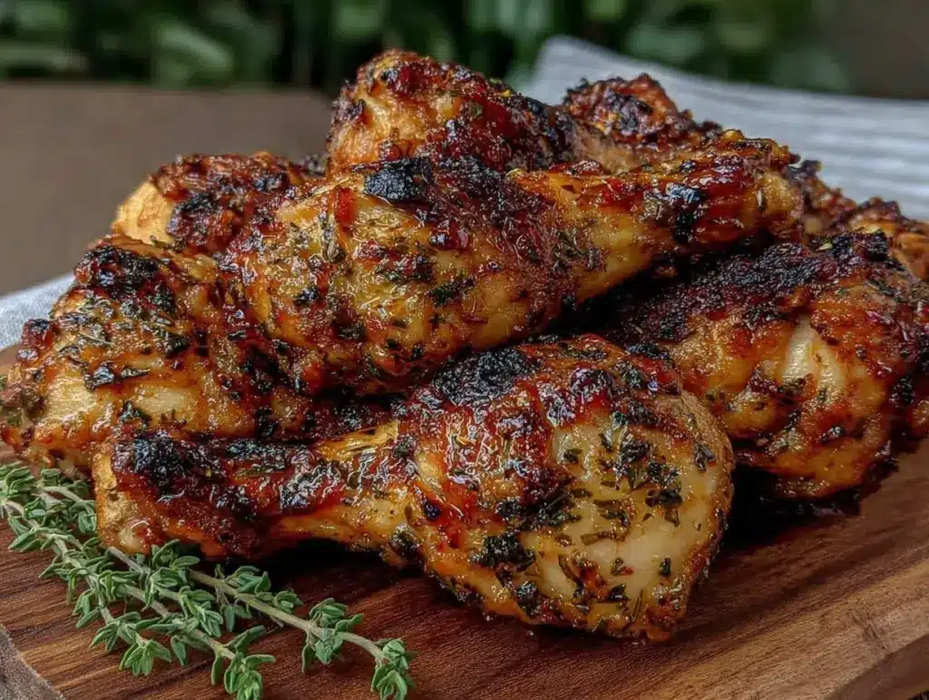 crispy air fryer chicken legs - featured image
