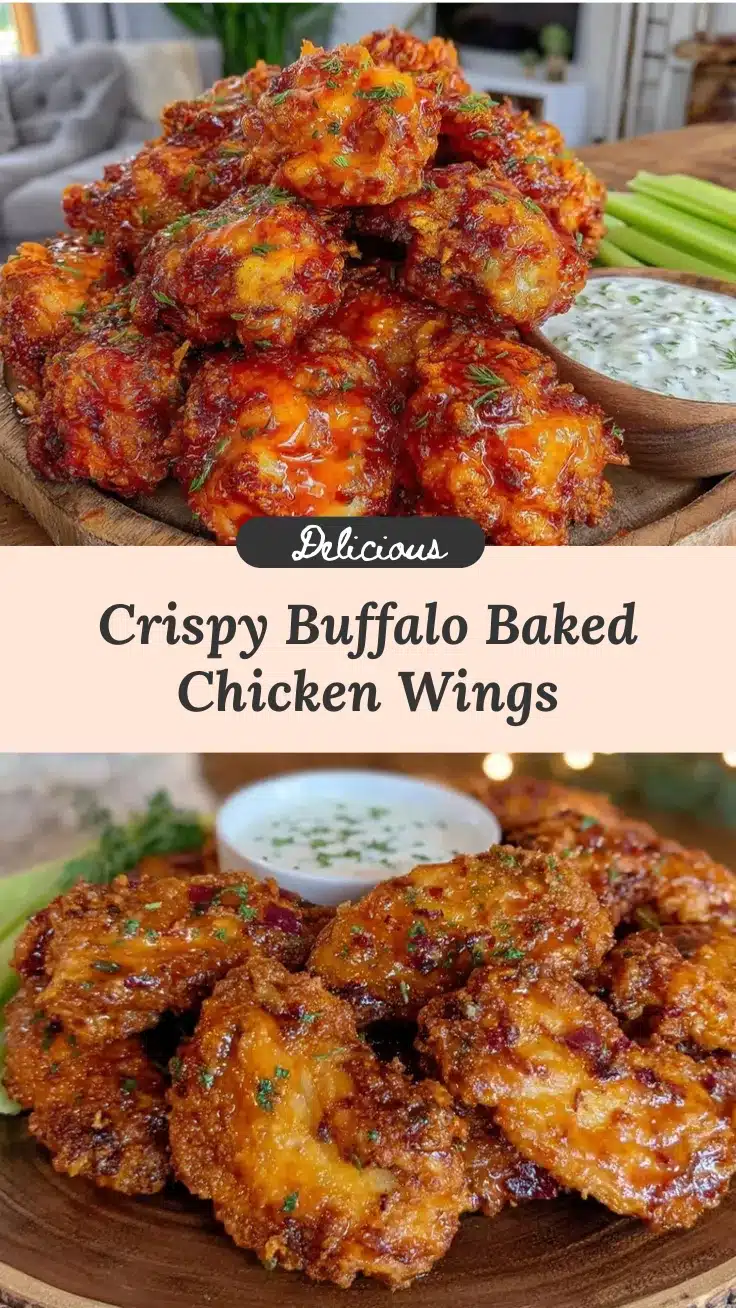 crispy baked chicken wings buffalo sauce recipe