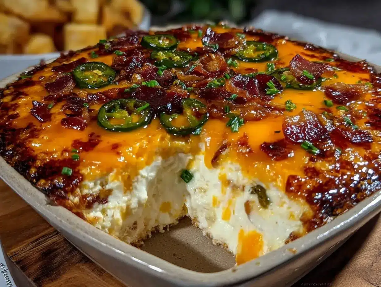 crispy baked jalapeño popper dip preparation steps