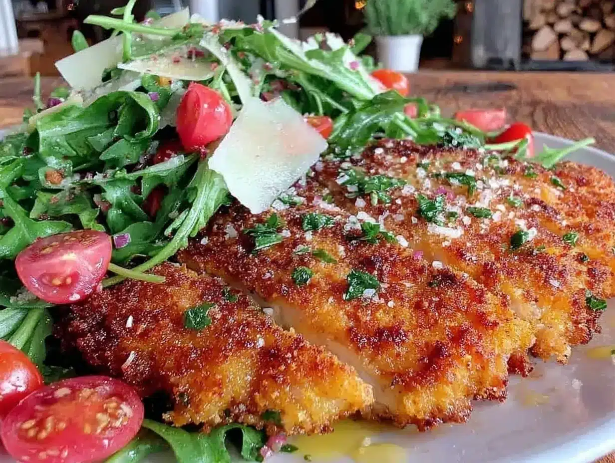 crispy chicken Milanese preparation steps