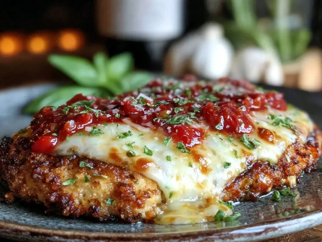 crispy chicken parmesan recipe - featured image