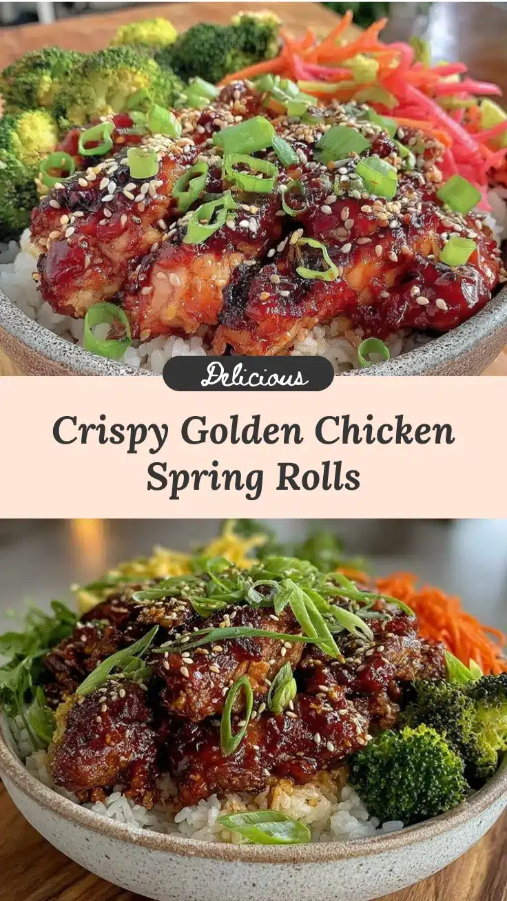 crispy chicken spring rolls recipe