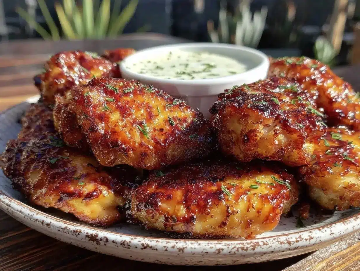 crispy chicken wings with ranch preparation steps