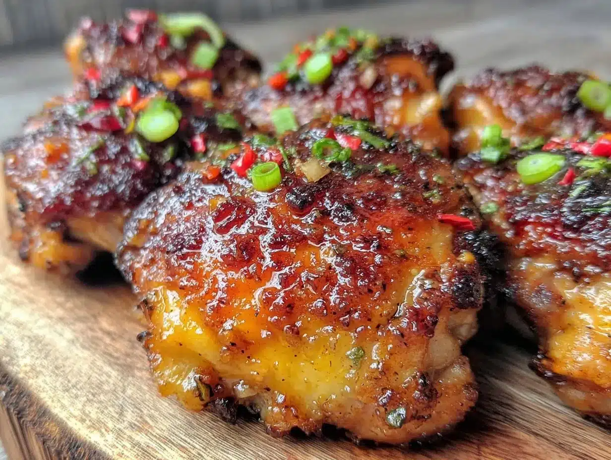 crispy honey sriracha chicken thighs preparation steps