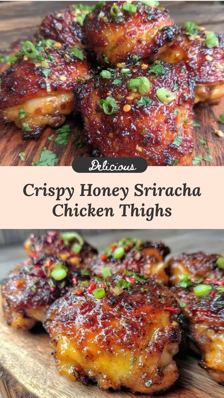 crispy honey sriracha chicken thighs recipe
