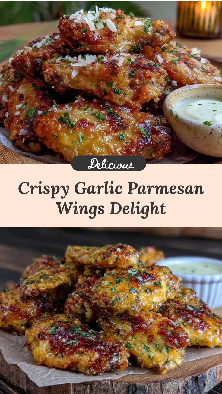 crispy parmesan garlic wings recipe