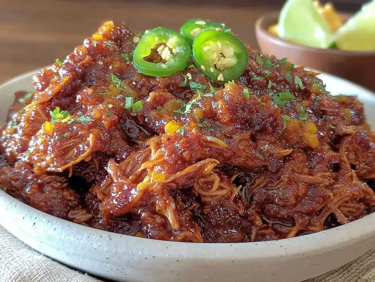 crockpot chicken taco meat preparation steps