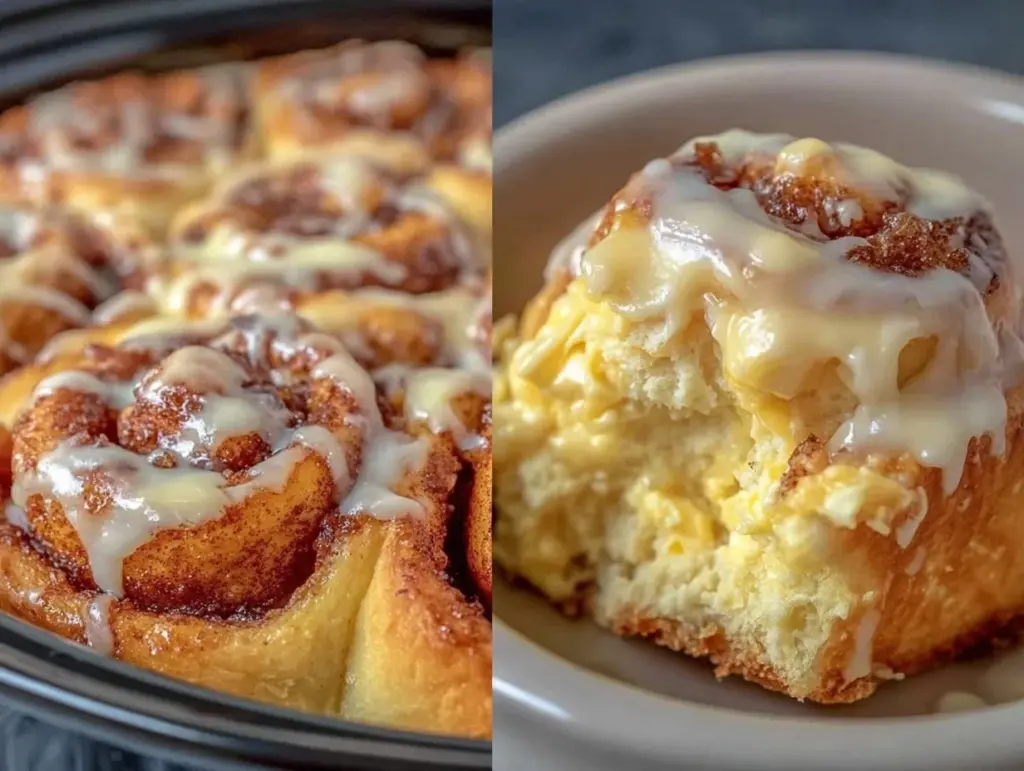 crockpot cinnamon rolls - featured image