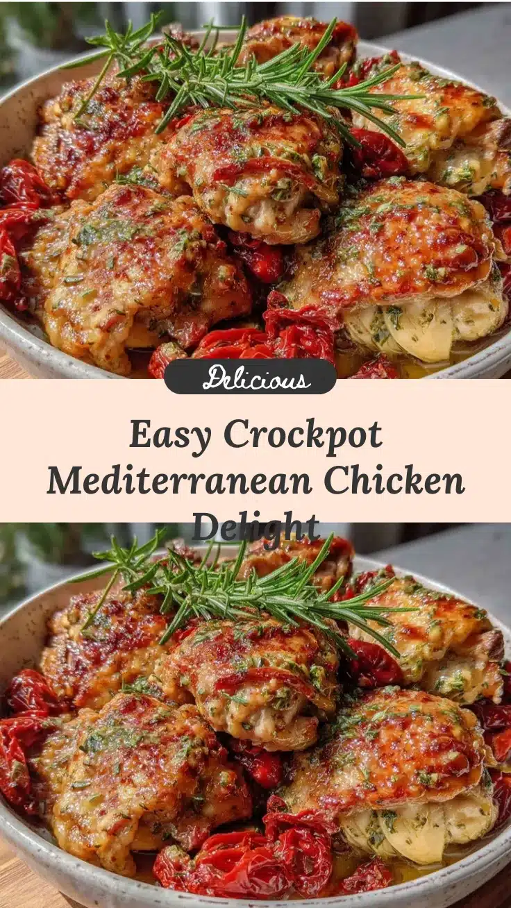 crockpot Mediterranean chicken recipe