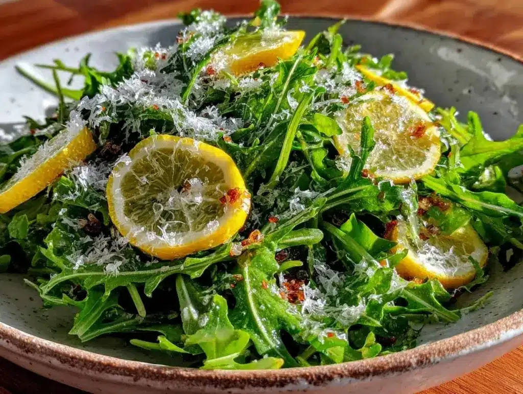 dandelion green salad - featured image