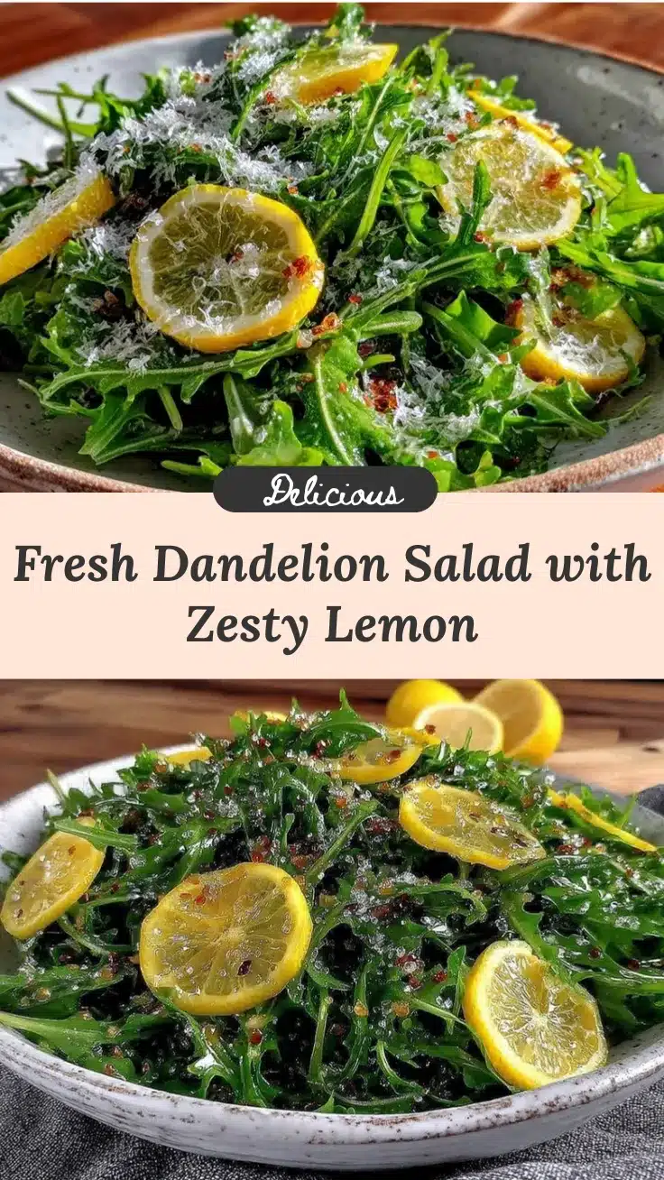 dandelion green salad recipe