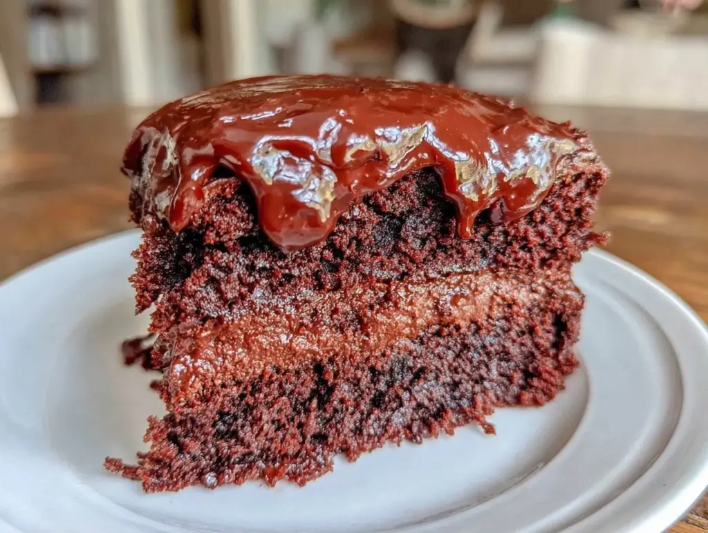 decadent chocolate cake recipe - featured image