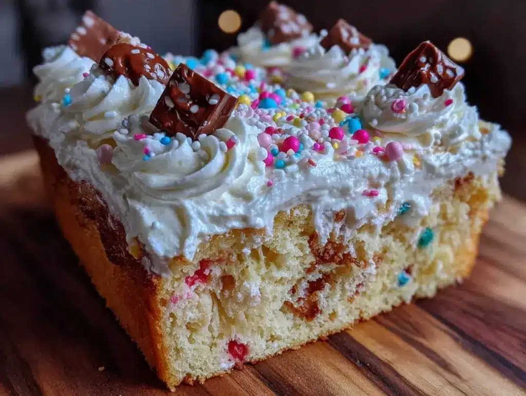 funfetti graduation sheet cake - featured image