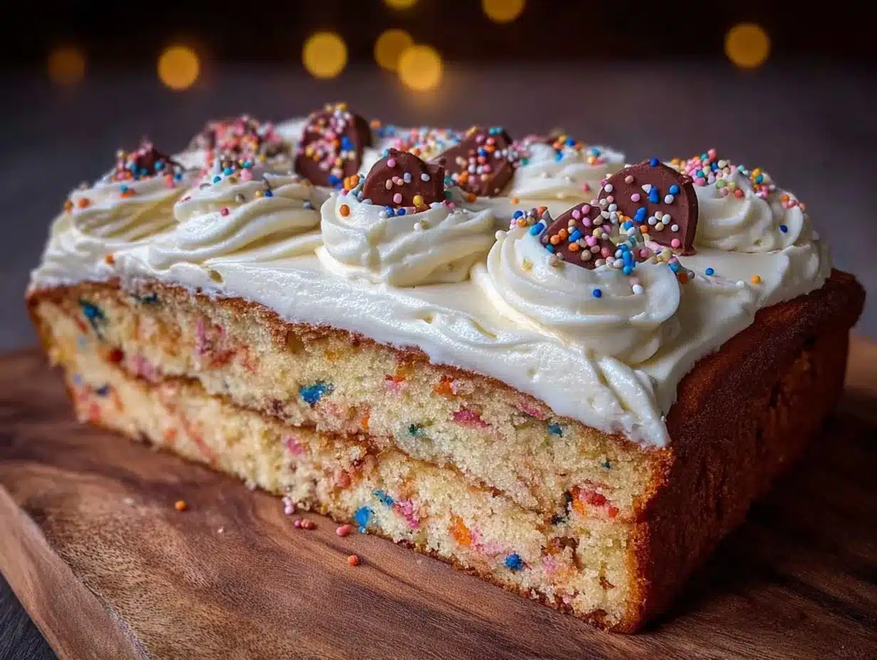 funfetti graduation sheet cake preparation steps