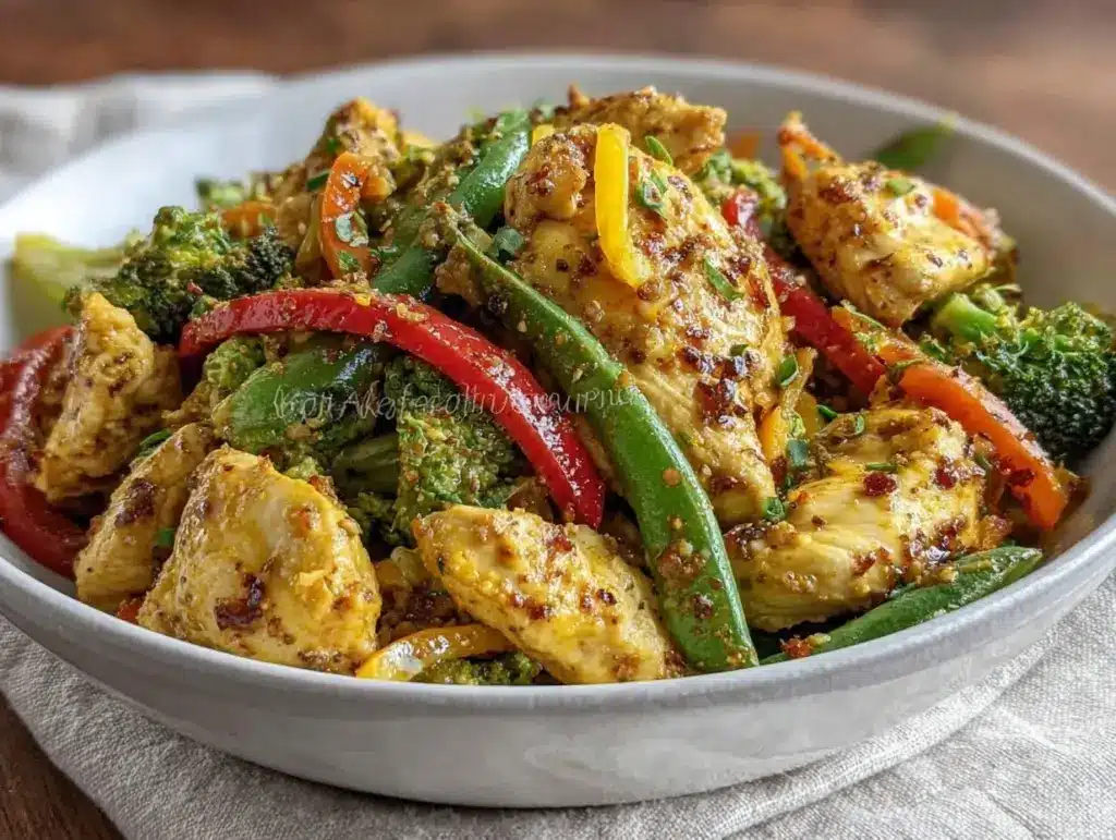 gestational diabetes chicken stir fry - featured image