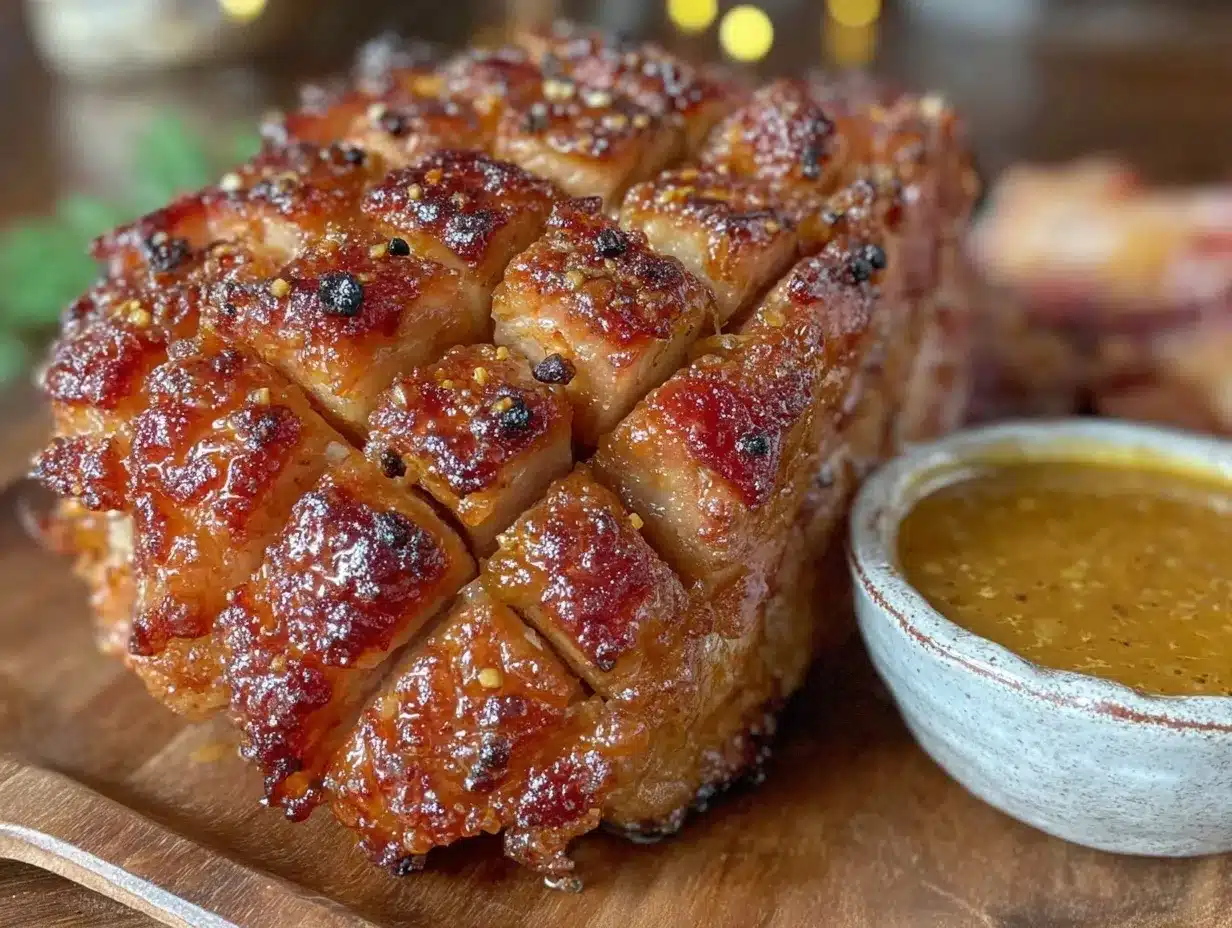 glazed Easter ham preparation steps