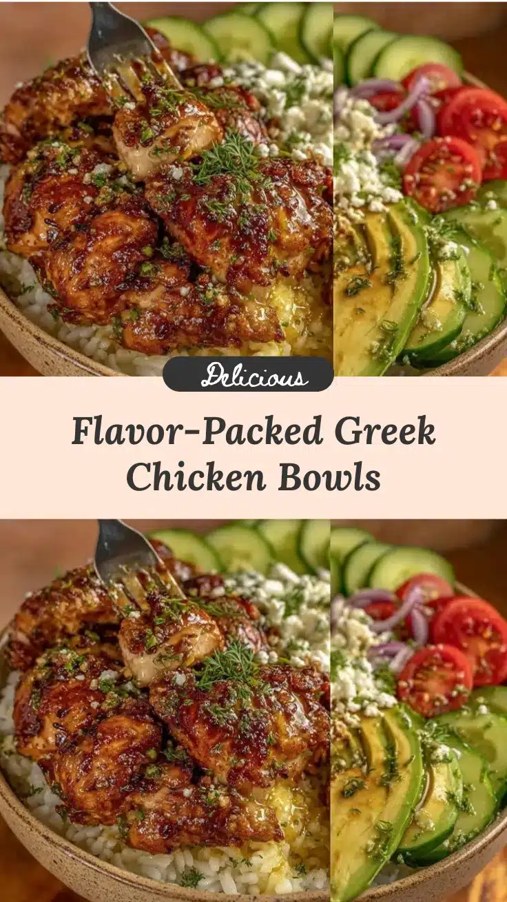 Greek chicken bowls recipe